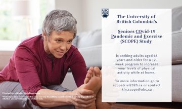 Seeking Participants: Seniors COvid-19 Pandemic and Exercise(SCOPE) Study